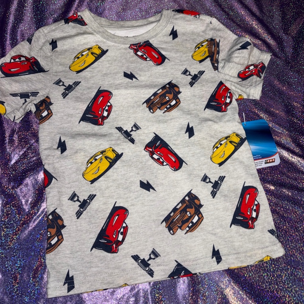 Boys Lightning McQueen shirt